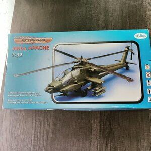 Testors AH64 Helicopter Kit with everything included to build it 1:32 realistic.
